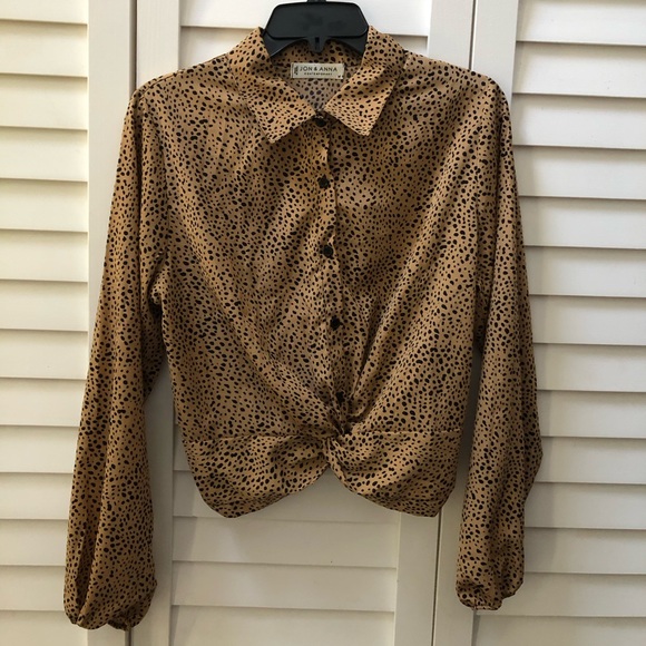 Jon & Anna Contemporary•M•Cheetah Print Blouse - Picture 1 of 7